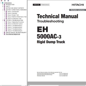 Hitachi EH5000AC-3 Technical Manual TTQHA-EN-02 20200325