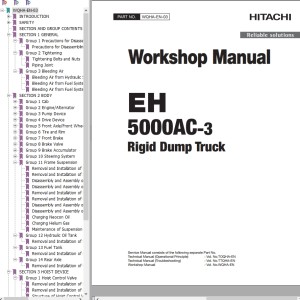 Hitachi EH5000AC-3 Workshop Manual WQHA-EN-03 20210305