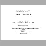 Hitachi EH700-2 EH750-2 410TD Parts Catalog 6314316094B
