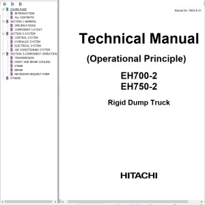 Hitachi EH700-2 EH750-2 Technical Manual T8DX-E-01
