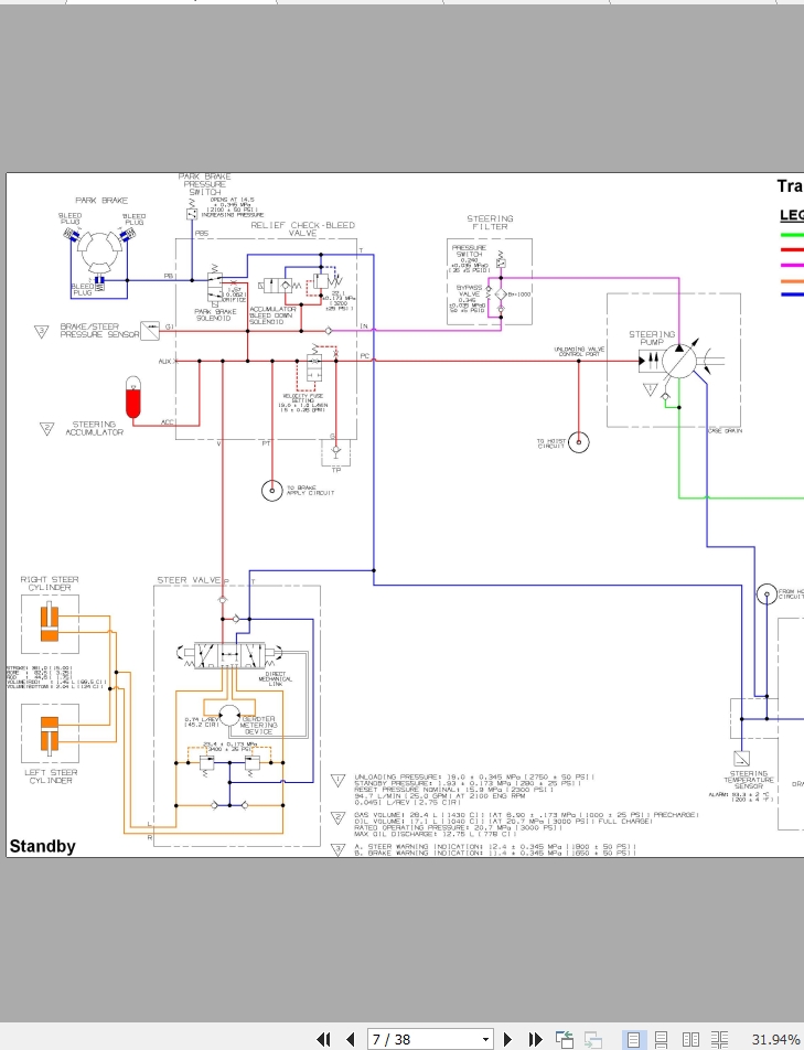 Hitachi EH750-3 Hydraulic & Electrical Schematics