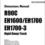 Hitachi R90C EH1600 EH1700 EH1700-3 Dimensions Manual HTMPS-Q2-04-19-01