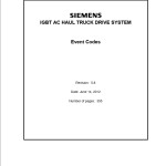 Hitachi Siemens IGBT AC Haul Truck Drive System Event Codes Manual