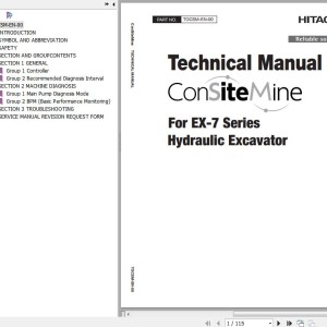 Hitachi ConSiteMine For EX-7 Series Technical Manual Operational Principle TOCSM-EN-00