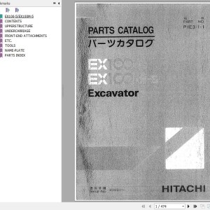 Hitachi EX100-5 Series Parts Catalog