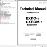 Hitachi EX110-5 EX110M-5 Technical Manual Troubleshooting TT154E-NA