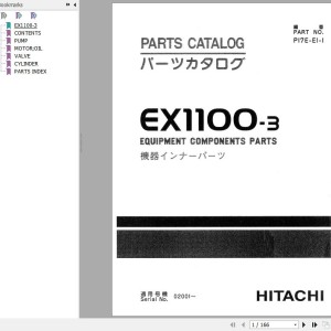 Hitachi EX1100-3 Parts Catalog