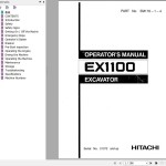 Hitachi EX1100-3 Operator's Manual