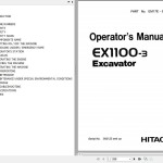 Hitachi EX1100-3 Operator's Manual