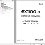 Hitachi EX1100-3 Parts Catalog & Operator's Manual