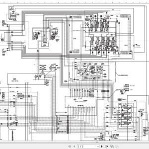 Hitachi EX1200-5 Electrical & Hydraulic Circuit Diagram TTI83E-01
