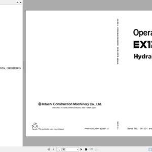 Hitachi EX1200-5 Operator's Manual