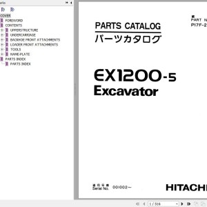 Hitachi EX1200-5 Parts Catalog