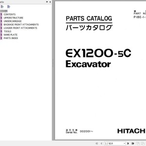 Hitachi EX1200-5C Parts Catalog