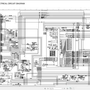 Hitachi EX1200-5D Electrical & Hydraulic Circuit Diagram TT18F-E-01
