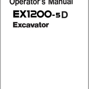 Hitachi EX1200-5D Operator's Manual EM18F-1-1
