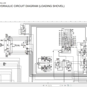 Hitachi EX1200-6 Electrical & Hydraulic Circuit Diagram TT18J-E-00