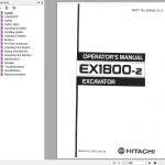 Hitachi EX1800-2 Operator's Manual