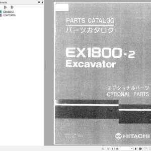 Hitachi EX1800-2 Parts Catalog