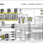 Hitachi EX1800-3 Electrical & Hydraulic Circuit Diagram TT144E-01