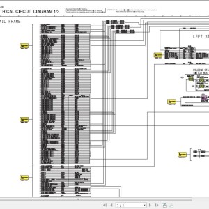 Hitachi EX1900-6 Electrical & Hydraulic Circuit Diagram TT18K-E-00