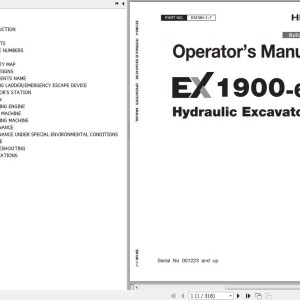 Hitachi EX1900-6 Operator’s Manual