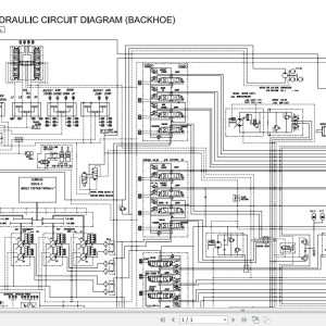 Hitachi EX2500-5 Electrical & Hydraulic Circuit Diagram TT141-E-01