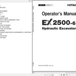 Hitachi EX2500-6 Operator's Manual