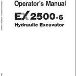 Hitachi EX2500-6 Operator's Manual