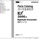 Hitachi EX2500-6 Parts Catalog