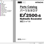 Hitachi EX2500-6 Parts Catalog
