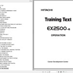 Hitachi EX2500-6 Training Text Operation TTLA-0746-EX