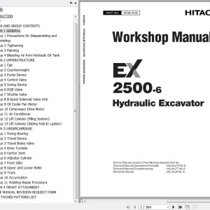 Hitachi EX2500-6 Workshop Manual W18L-E-00