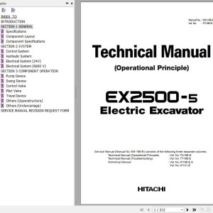 Hitachi EX2500E-5 Technical Manual Operational Principle TO186-E-01