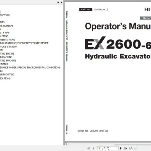 Hitachi EX2600-6 EX2600-6C EX2600-6M Operator’s Manual