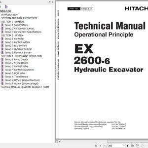 Hitachi EX2600-6 Technical Manual Operational Principle TOKBA-E-00