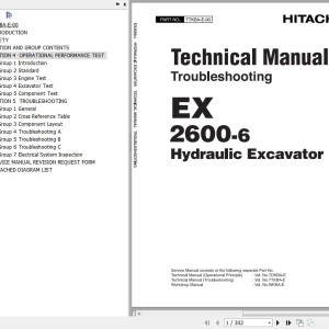 Hitachi EX2600-6 Technical Manual Troubleshooting TTKBA-E-00