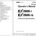 Hitachi EX2600-7 EX2600-7B Operator’s Manual