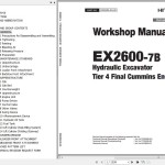 Hitachi EX2600-7B T4F Cummins Workshop Manual WKEB90-EN-00