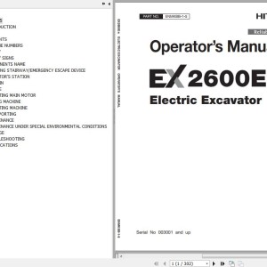 Hitachi EX2600E-6 Operator’s Manual ENMKBB-1-5