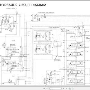 Hitachi EX300-3C Hydraulic Circuit Diagram TT140E-01