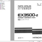 Hitachi EX3500 EX3500-2 EX3500-3 Parts Catalog