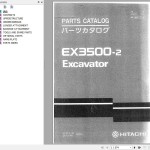 Hitachi EX3500 EX3500-2 EX3500-3 Parts Catalog