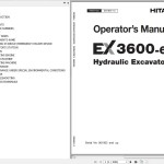Hitachi EX3600-6 Operator's Manual