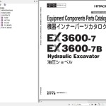 Hitachi EX3600-7 EX3600-7B Equipment Components Parts Catalog