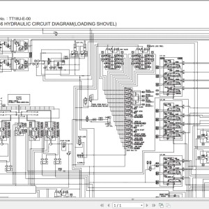 Hitachi EX3600E-6 Electrical & Hydraulic Circuit Diagram TT18U-E-00