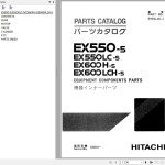 Hitachi EX550-3 To EX600LCH-3 Parts Catalog