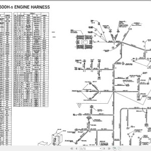 Hitachi EX550-5 EX600H-5 Electrical Circuit Diagram TT167E-00