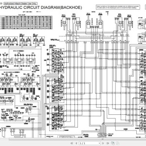 Hitachi EX5500-5 Electrical & Hydraulic Circuit Diagram TT18BE-00