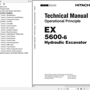 Hitachi EX5600-6 Technical Manual Operational Principle TOKCA-E-00